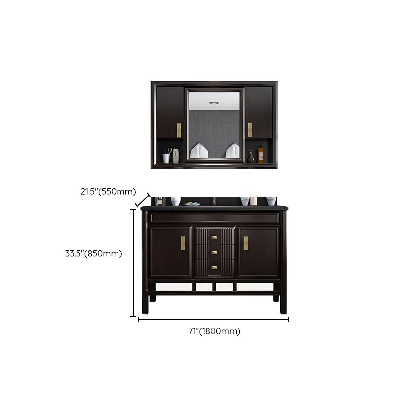 Traditional Wood Sink Vanity Solid Color Wall Mount Vanity Cabinet Clearhalo 'Bathroom Remodel & Bathroom Fixtures' 'Bathroom Vanities' 'bathroom_vanities' 'Home Improvement' 'home_improvement' 'home_improvement_bathroom_vanities' 1200x1200_75fe36e3-a344-49c5-8406-d20fe11810d5