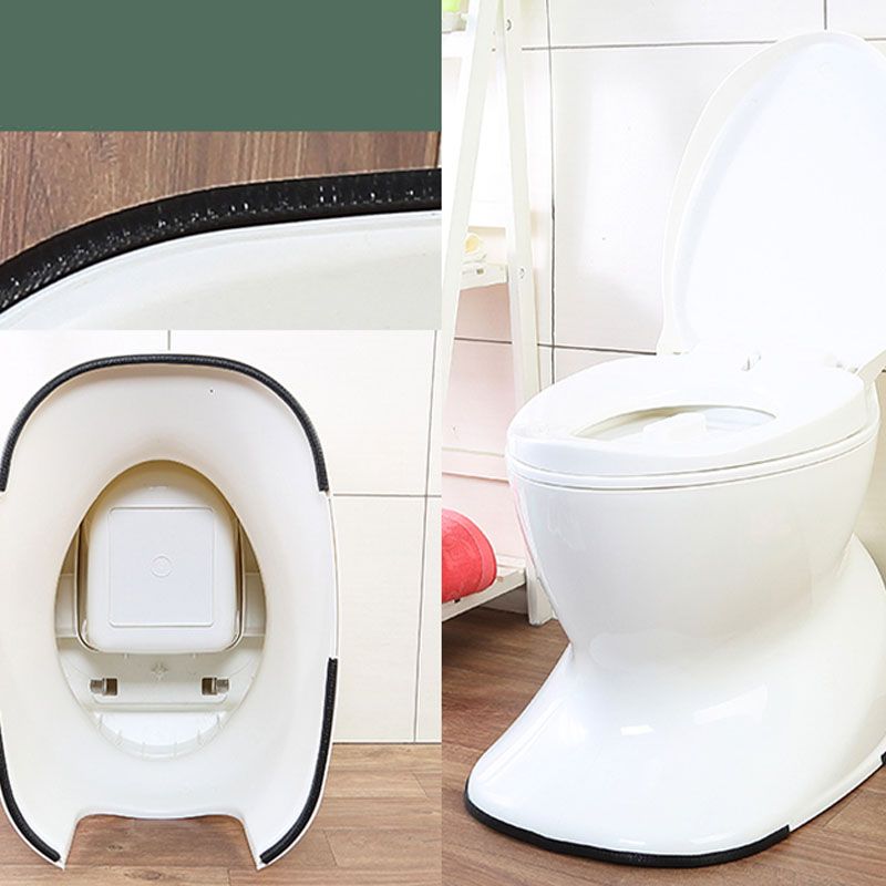 Modern Plastic Toilet Floor Mounted Toilet Bowl with Slow Close Seat for Bathroom Clearhalo 'Bathroom Remodel & Bathroom Fixtures' 'Home Improvement' 'home_improvement' 'home_improvement_toilets' 'Toilets & Bidets' 'Toilets' 1200x1200_764b7234-b3b0-48e1-812c-841e10d3d825