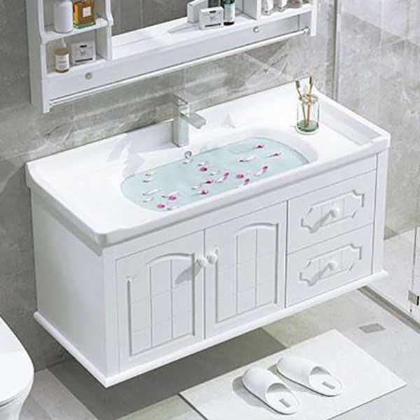 Mirror Included Wall Mount Sink Vanity with Faucet for Bathroom Clearhalo 'Bathroom Remodel & Bathroom Fixtures' 'Bathroom Vanities' 'bathroom_vanities' 'Home Improvement' 'home_improvement' 'home_improvement_bathroom_vanities' 1200x1200_7650132b-b58b-463f-9f77-0896fff9512c