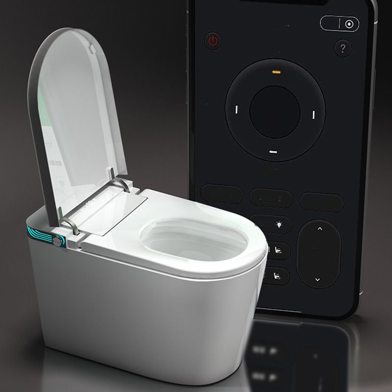 White Elongated Floor Standing Bidet with Warm Air Dryer and Heated Seat Clearhalo 'Bathroom Remodel & Bathroom Fixtures' 'Bidets' 'Home Improvement' 'home_improvement' 'home_improvement_bidets' 'Toilets & Bidets' 1200x1200_7655590c-303f-41de-b293-18b8258ed68b