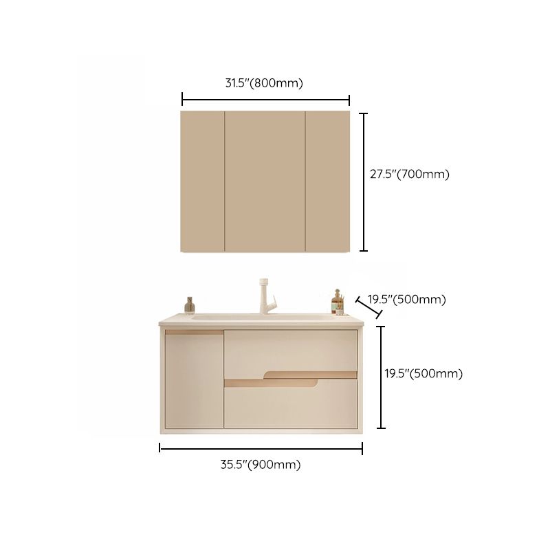 Mirror Included Wall Mount Bathroom Sink Vanity with Doors Drawers Clearhalo 'Bathroom Remodel & Bathroom Fixtures' 'Bathroom Vanities' 'bathroom_vanities' 'Home Improvement' 'home_improvement' 'home_improvement_bathroom_vanities' 1200x1200_767b121f-4607-43d8-b54d-6fd27754889b