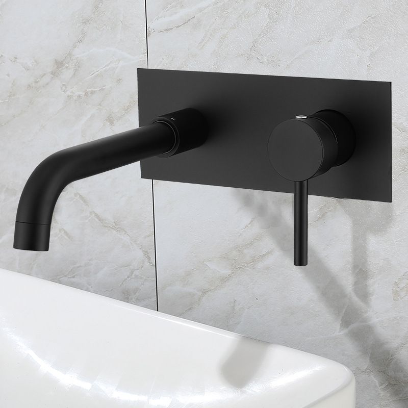 Glam Style Faucet Single Handle Wall Mounted Faucet for Bathroom Clearhalo 'Bathroom Remodel & Bathroom Fixtures' 'Bathroom Sink Faucets' 'Bathroom Sinks & Faucet Components' 'bathroom_sink_faucets' 'Home Improvement' 'home_improvement' 'home_improvement_bathroom_sink_faucets' 1200x1200_768be85b-28b8-41fa-a87c-c7338db02c7a