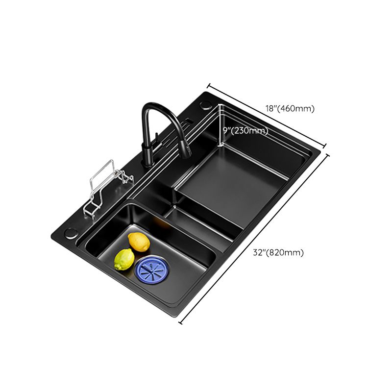 Classic Kitchen Sink Stainless Steel Corrosion Resistant Kitchen Sink with Faucet Clearhalo 'Home Improvement' 'home_improvement' 'home_improvement_kitchen_sinks' 'Kitchen Remodel & Kitchen Fixtures' 'Kitchen Sinks & Faucet Components' 'Kitchen Sinks' 'kitchen_sinks' 1200x1200_76d79bfd-4bdd-49a0-ad79-7916a52ecc8b