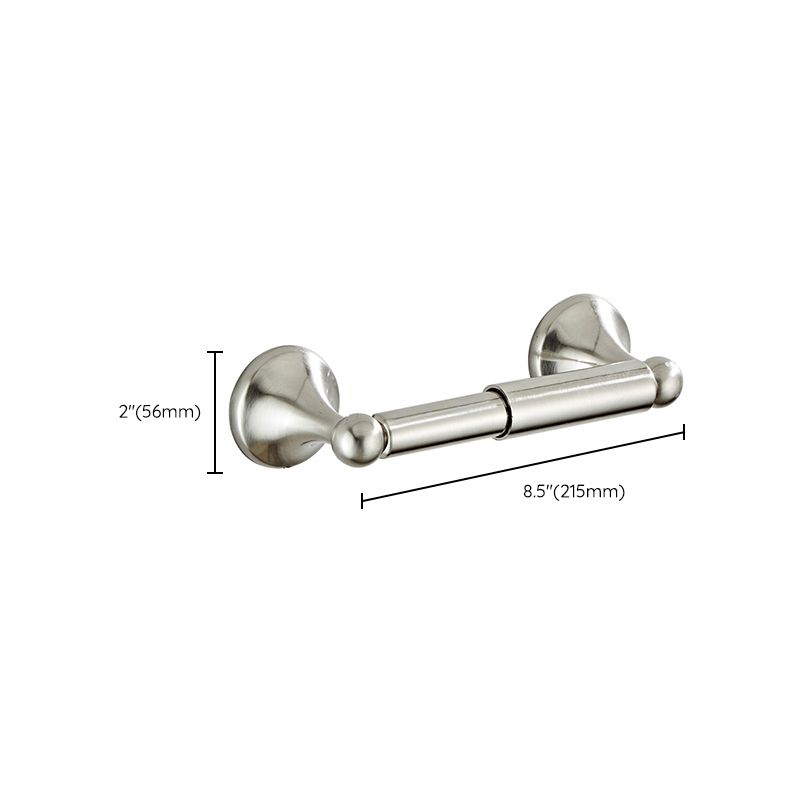 Metal Bathroom Set Traditional Style Nickel Bathroom Hardware Set Clearhalo 'Bathroom Hardware Sets' 'Bathroom Hardware' 'Bathroom Remodel & Bathroom Fixtures' 'bathroom_hardware_sets' 'Home Improvement' 'home_improvement' 'home_improvement_bathroom_hardware_sets' 1200x1200_76db3cd2-f4d9-4d95-9245-9db2b4590c93