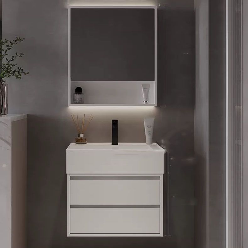 White Modern Rectangular Wall Mounted Standard Bathroom Vanity Set Clearhalo 'Bathroom Remodel & Bathroom Fixtures' 'Bathroom Vanities' 'bathroom_vanities' 'Home Improvement' 'home_improvement' 'home_improvement_bathroom_vanities' 1200x1200_77021e89-e396-4dd1-b2cf-4bdd33ca0ae0