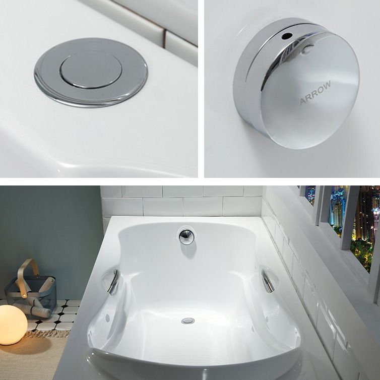 29.53" Wide Acrylic Bathtub Soaking Handles Included Bath in White Clearhalo 'Bathroom Remodel & Bathroom Fixtures' 'Bathtubs' 'Home Improvement' 'home_improvement' 'home_improvement_bathtubs' 'Showers & Bathtubs' 1200x1200_7710c006-f868-4520-87e1-9779a45a6419