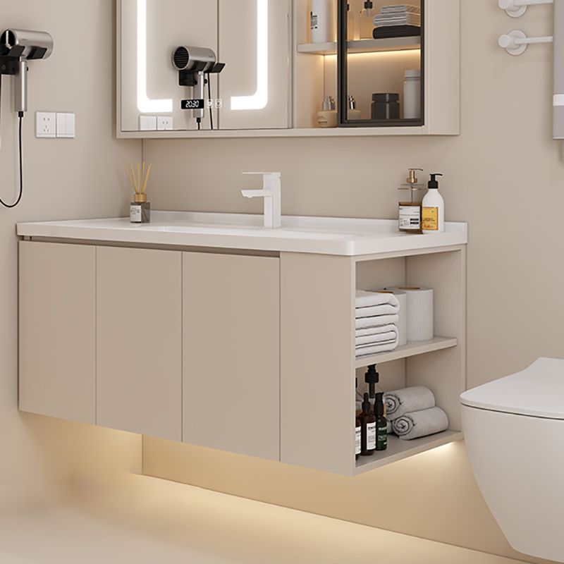 Modern Style Wall Mount Vanity Set Wooden with Doors for Bathroom Clearhalo 'Bathroom Remodel & Bathroom Fixtures' 'Bathroom Vanities' 'bathroom_vanities' 'Home Improvement' 'home_improvement' 'home_improvement_bathroom_vanities' 1200x1200_772a1dcf-083c-4e27-9bca-acb5a5dcb84e