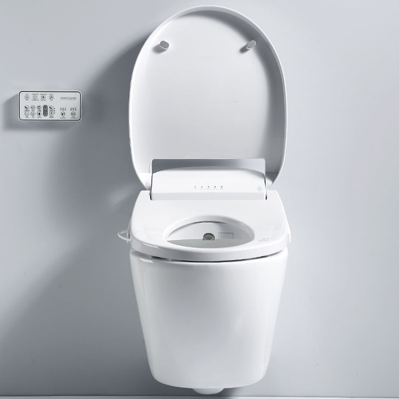 15" W Wall Hung Toilet Set Ceramic Elongated Smart Bidet with Tank Clearhalo 'Bathroom Remodel & Bathroom Fixtures' 'Bidets' 'Home Improvement' 'home_improvement' 'home_improvement_bidets' 'Toilets & Bidets' 1200x1200_773129fa-0933-4dfe-9a9a-811d046521ca