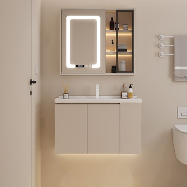 Modern Style Wall Mount Vanity Set Wooden with Doors for Bathroom Clearhalo 'Bathroom Remodel & Bathroom Fixtures' 'Bathroom Vanities' 'bathroom_vanities' 'Home Improvement' 'home_improvement' 'home_improvement_bathroom_vanities' 1200x1200_7731df89-541e-4e6a-b625-b9c9ad55eb88
