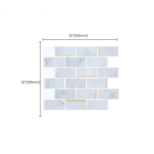 Mosaic Tile Peel and Stick Wall Tile Modern Style Wallpaper with Square Shape Clearhalo 'Flooring 'Home Improvement' 'home_improvement' 'home_improvement_peel_stick_blacksplash' 'Peel & Stick Backsplash Tile' 'peel_stick_blacksplash' 'Walls & Ceilings' Walls and Ceiling' 1200x1200_7744afc3-7512-4b26-b6c8-344ef18a90f6