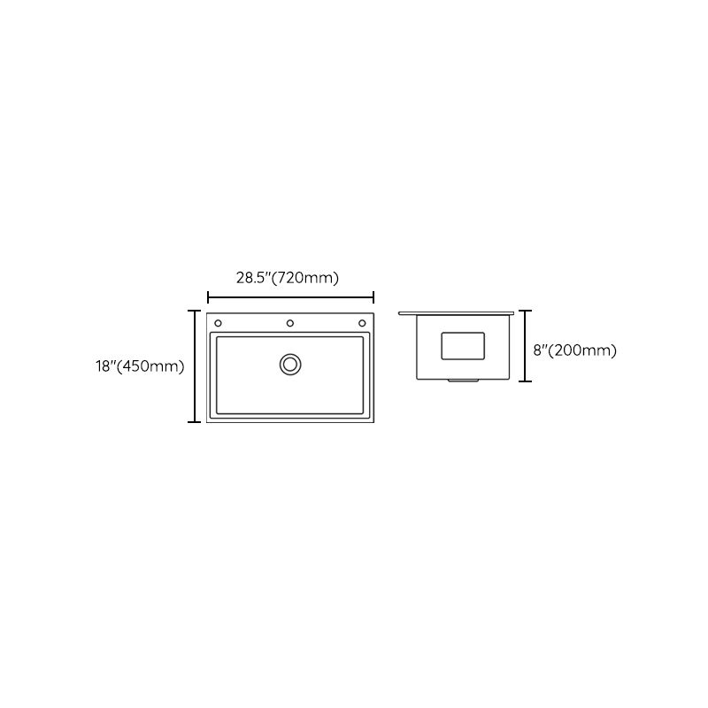 Contemporary Style Kitchen Sink Stainless Steel Non-slip Kitchen Sink Clearhalo 'Home Improvement' 'home_improvement' 'home_improvement_kitchen_sinks' 'Kitchen Remodel & Kitchen Fixtures' 'Kitchen Sinks & Faucet Components' 'Kitchen Sinks' 'kitchen_sinks' 1200x1200_7766bf1c-1cc2-45d4-8579-37695a7c2692