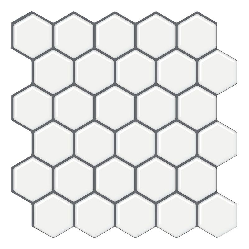 Peel and Stick Wall Tile Water Resistant Hexagonal PVC Peel and Stick Wall Tile Clearhalo 'Flooring 'Home Improvement' 'home_improvement' 'home_improvement_peel_stick_blacksplash' 'Peel & Stick Backsplash Tile' 'peel_stick_blacksplash' 'Walls & Ceilings' Walls and Ceiling' 1200x1200_7796a99c-0778-483a-a5ed-10c78d9ab208