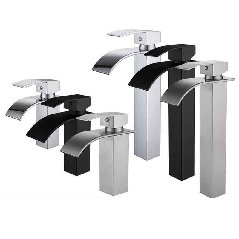 Waterfall Spout Sink Bathroom Faucet Light Luxury Basin Lavatory Faucet Clearhalo 'Bathroom Remodel & Bathroom Fixtures' 'Bathroom Sink Faucets' 'Bathroom Sinks & Faucet Components' 'bathroom_sink_faucets' 'Home Improvement' 'home_improvement' 'home_improvement_bathroom_sink_faucets' 1200x1200_77e88743-ae38-4f2e-8412-ac2385b6544a