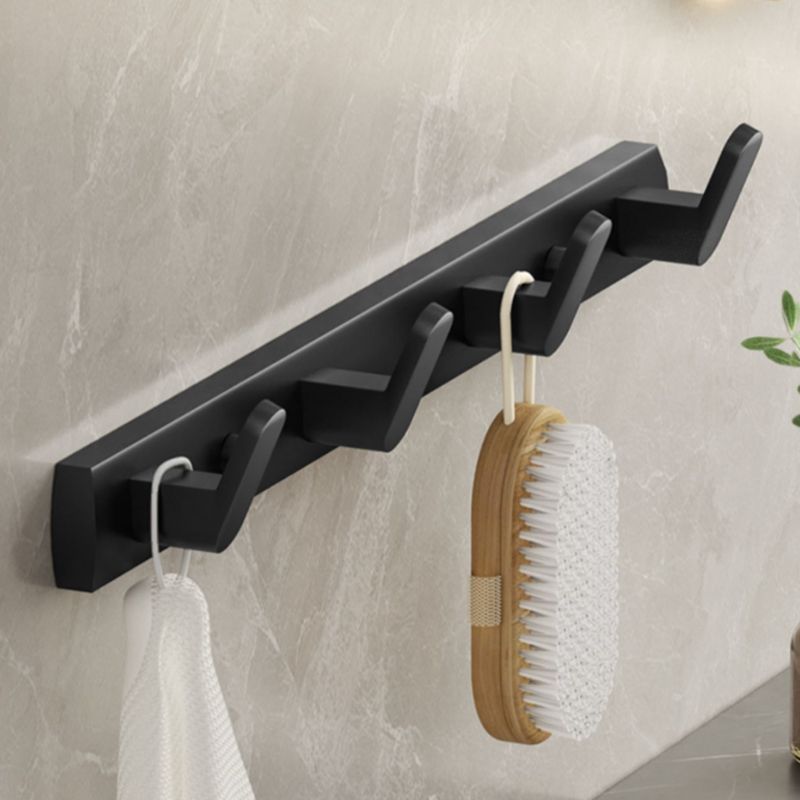 Modern Bathroom Set Matte Black Bath Shelf Towel Bar Bathroom Accessory Kit Clearhalo 'Bathroom Hardware Sets' 'Bathroom Hardware' 'Bathroom Remodel & Bathroom Fixtures' 'bathroom_hardware_sets' 'Home Improvement' 'home_improvement' 'home_improvement_bathroom_hardware_sets' 1200x1200_77f52ae5-c0db-4039-9e08-c997ac9d23a1