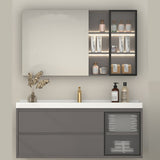 Wall Mount Gray Sink Vanity Modern Ceramic Single Rectangular Vanity Clearhalo 'Bathroom Remodel & Bathroom Fixtures' 'Bathroom Vanities' 'bathroom_vanities' 'Home Improvement' 'home_improvement' 'home_improvement_bathroom_vanities' 1200x1200_783defd8-84d1-4766-8068-90dcfb2daf21