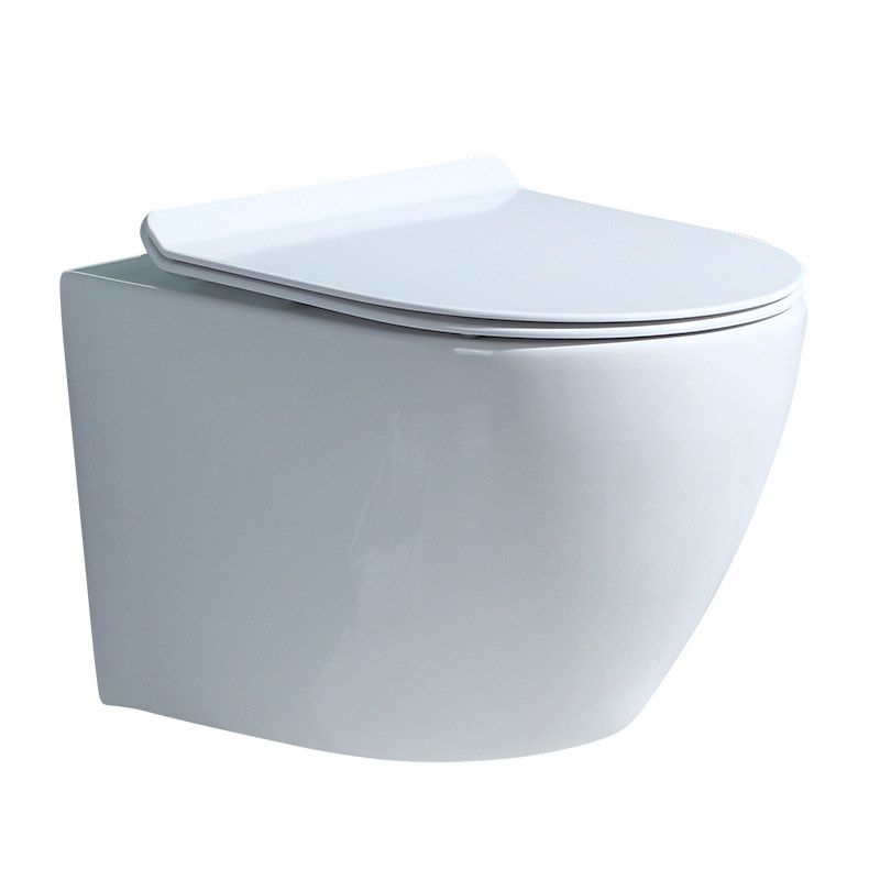Modern Concealed Tank Toilet Skirted Ceramic Wall Hung Flush Toilet with Seat Clearhalo 'Bathroom Remodel & Bathroom Fixtures' 'Home Improvement' 'home_improvement' 'home_improvement_toilets' 'Toilets & Bidets' 'Toilets' 1200x1200_784b7698-2976-414b-9cde-841b09353399