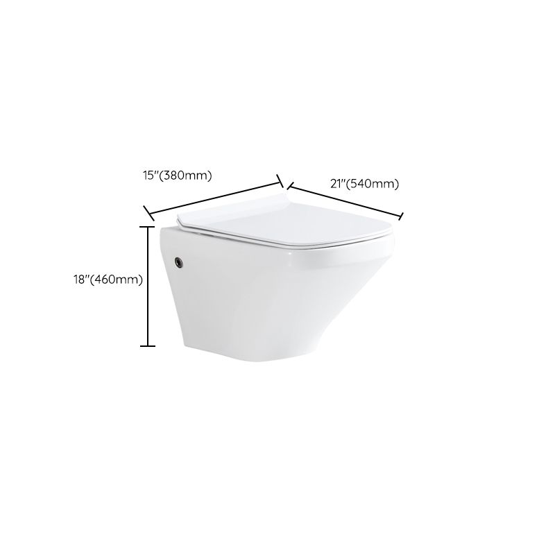 Elongated Wall Mounted Bidet 18.1" H Cotton White Smart Bidet with Warm Air Dryer Clearhalo 'Bathroom Remodel & Bathroom Fixtures' 'Bidets' 'Home Improvement' 'home_improvement' 'home_improvement_bidets' 'Toilets & Bidets' 1200x1200_7855e38a-4dcd-44a6-a76c-5d0c7fe8eafd