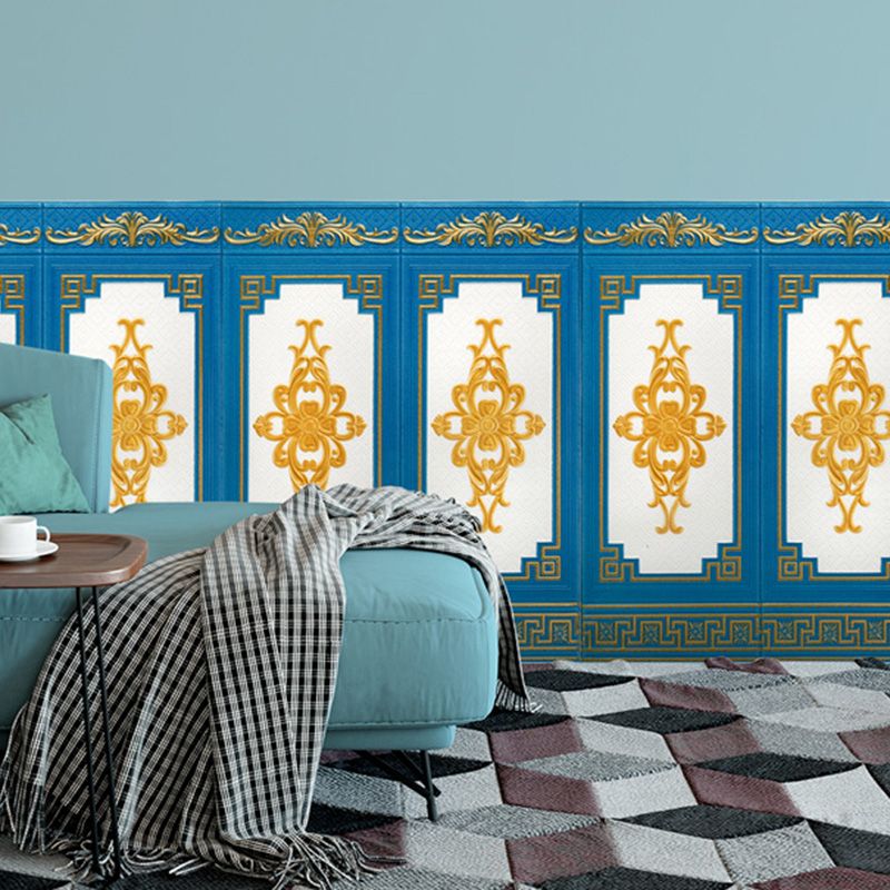 Glam Style Wall Panel Living Room 3D Embossed Waterproof Wall Paneling Clearhalo 'Flooring 'Home Improvement' 'home_improvement' 'home_improvement_wall_paneling' 'Wall Paneling' 'wall_paneling' 'Walls & Ceilings' Walls and Ceiling' 1200x1200_78665923-f68e-4b3c-a5e8-817b4e8a5c8f