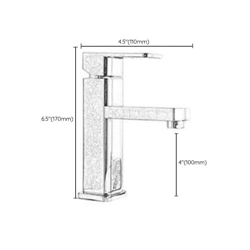 Cubic Chrome Bathroom Faucet Low Arc Single Handle Vessel Faucet Clearhalo 'Bathroom Remodel & Bathroom Fixtures' 'Bathroom Sink Faucets' 'Bathroom Sinks & Faucet Components' 'bathroom_sink_faucets' 'Home Improvement' 'home_improvement' 'home_improvement_bathroom_sink_faucets' 1200x1200_7872de1e-246c-4b79-9cca-6685626d468f