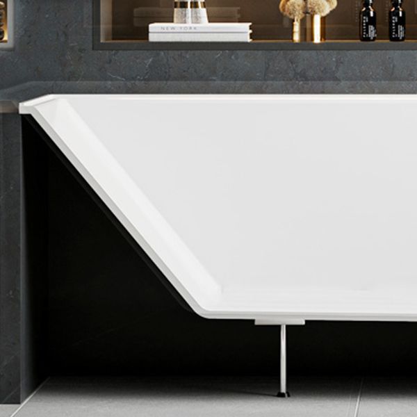 Contemporary Drop-in Soaking Bathtub Rectangle Acrylic Bathtub in White Clearhalo 'Bathroom Remodel & Bathroom Fixtures' 'Bathtubs' 'Home Improvement' 'home_improvement' 'home_improvement_bathtubs' 'Showers & Bathtubs' 1200x1200_788b9980-f482-4b7c-b971-dd2b2f24e5ec