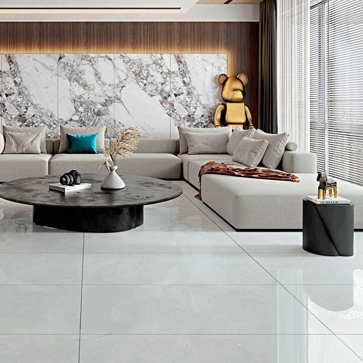 Floor Tile Marble Print Rectangle Living Room Porcelain Tile Clearhalo 'Floor Tiles & Wall Tiles' 'floor_tiles_wall_tiles' 'Flooring 'Home Improvement' 'home_improvement' 'home_improvement_floor_tiles_wall_tiles' Walls and Ceiling' 1200x1200_78dbf895-978e-4730-a375-53ab71cf0eb8