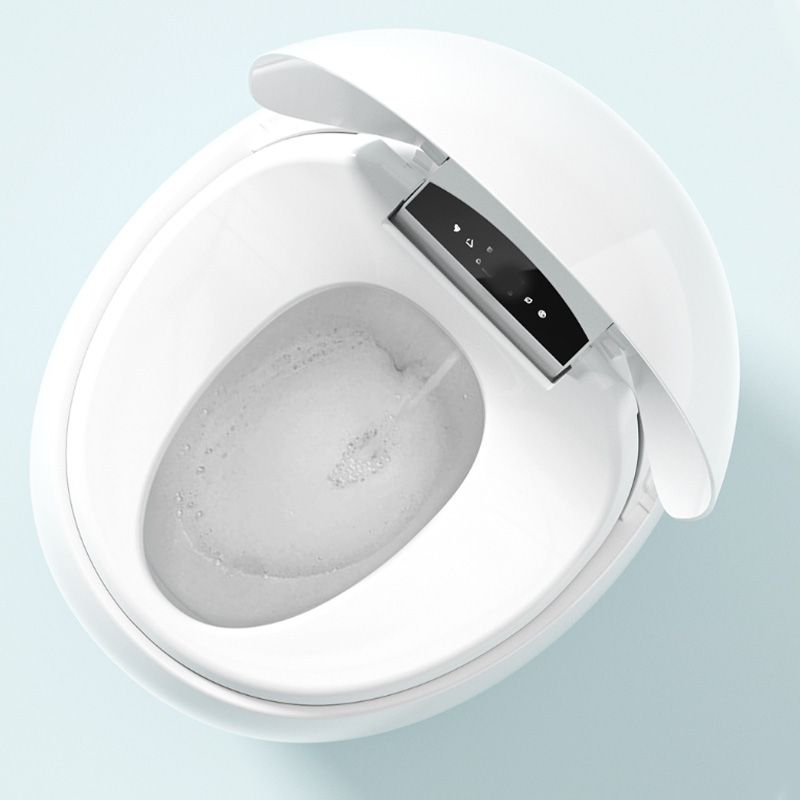 Ceramic White Round with Heated Seat Foot Sensor Floor Standing Bidet Clearhalo 'Bathroom Remodel & Bathroom Fixtures' 'Bidets' 'Home Improvement' 'home_improvement' 'home_improvement_bidets' 'Toilets & Bidets' 1200x1200_796ee62e-2b0d-4c85-b013-23c0accd2f17