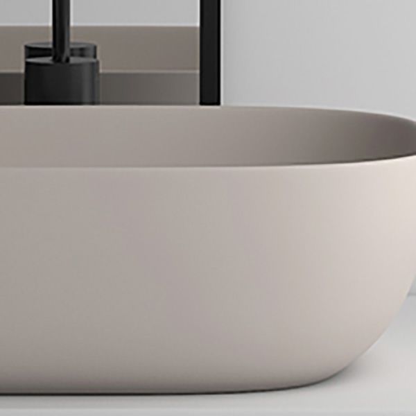 Modern Bathroom Sink Pop-Up Drain Porcelain Solid Color Oval-Shape Vessel Clearhalo 'Bathroom Remodel & Bathroom Fixtures' 'Bathroom Sinks & Faucet Components' 'Bathroom Sinks' 'bathroom_sink' 'Home Improvement' 'home_improvement' 'home_improvement_bathroom_sink' 1200x1200_7971598c-649a-46da-9557-4a2c64cb29e9