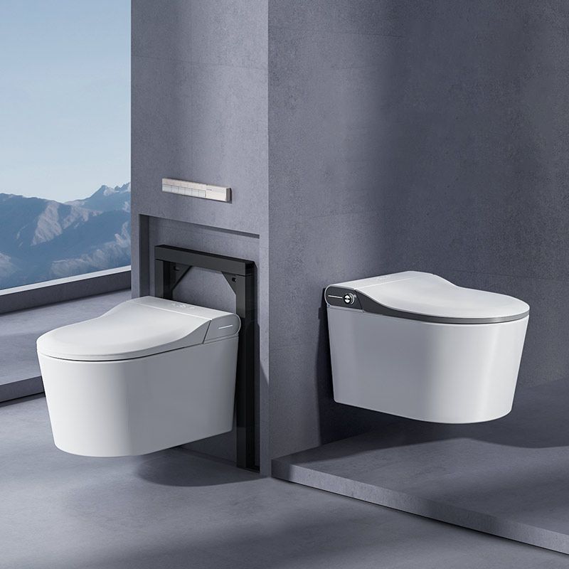 Elongated Wall Mounted Bidet Temperature Control Wall Hung Toilet Set Clearhalo 'Bathroom Remodel & Bathroom Fixtures' 'Bidets' 'Home Improvement' 'home_improvement' 'home_improvement_bidets' 'Toilets & Bidets' 1200x1200_79dc26d6-a416-45da-9cf4-fd4d69840a89