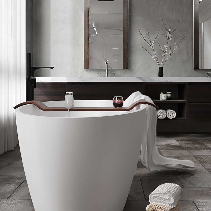 Freestanding Soaking Bathtub Antique Finish Back to Wall Bath Tub Clearhalo 'Bathroom Remodel & Bathroom Fixtures' 'Bathtubs' 'Home Improvement' 'home_improvement' 'home_improvement_bathtubs' 'Showers & Bathtubs' 1200x1200_79e54ff7-ac7c-4fca-a32d-c1f98c91ecb7