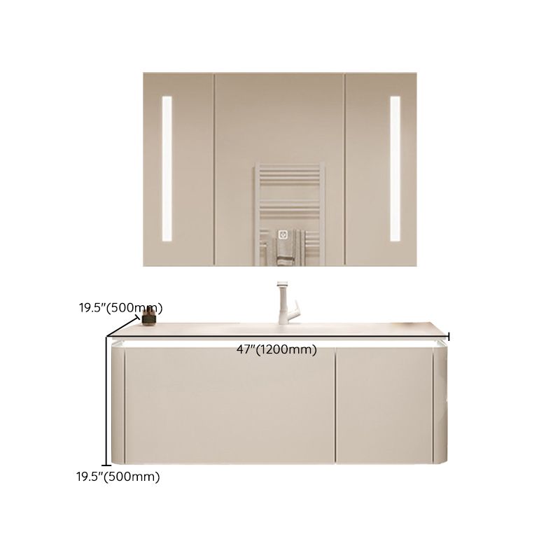 White Rectangular Vanity Single Sink Wall Mounted Wood Frame Bathroom Vanity with Mirror Clearhalo 'Bathroom Remodel & Bathroom Fixtures' 'Bathroom Vanities' 'bathroom_vanities' 'Home Improvement' 'home_improvement' 'home_improvement_bathroom_vanities' 1200x1200_7a13b9a8-25a8-479b-a2b8-f3c3e8e1dfed