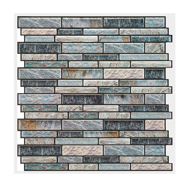 Square Peel & Stick Tile Water Resistant Mosaic Tile for Kitchen Backsplash Clearhalo 'Flooring 'Home Improvement' 'home_improvement' 'home_improvement_peel_stick_blacksplash' 'Peel & Stick Backsplash Tile' 'peel_stick_blacksplash' 'Walls & Ceilings' Walls and Ceiling' 1200x1200_7a1fbe4c-71f7-400d-b47d-fac7c5630126