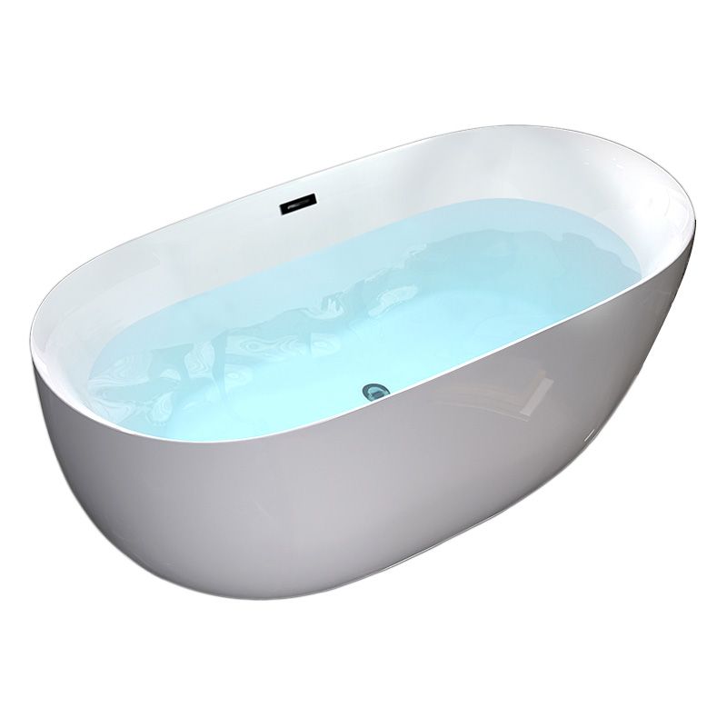 Antique Finish Modern Soaking Bathtub Stand Alone Oval Bath Tub Clearhalo 'Bathroom Remodel & Bathroom Fixtures' 'Bathtubs' 'Home Improvement' 'home_improvement' 'home_improvement_bathtubs' 'Showers & Bathtubs' 1200x1200_7a27c1a6-7881-4705-9eb7-843651762777