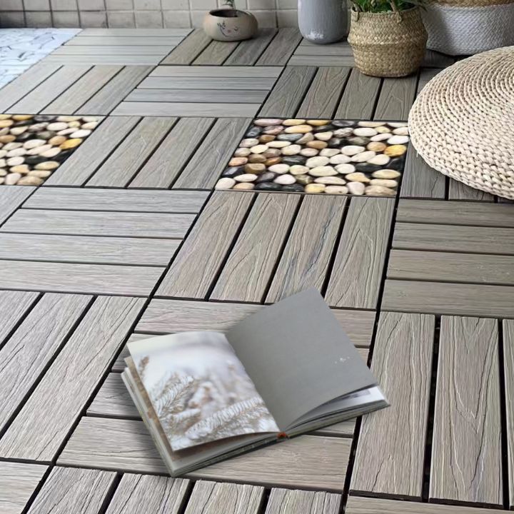 Deck Plank Loose Lay Wood Flooring Tiles Garden Outdoor Flooring Clearhalo 'Home Improvement' 'home_improvement' 'home_improvement_outdoor_deck_tiles_planks' 'Outdoor Deck Tiles & Planks' 'Outdoor Flooring & Tile' 'Outdoor Remodel' 'outdoor_deck_tiles_planks' 1200x1200_7a3203b5-50f6-4676-811f-247fb3364b2c