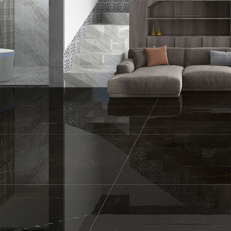 Rectangular Singular Tile Modern Mirrored Marble Floor and Wall Tile Clearhalo 'Floor Tiles & Wall Tiles' 'floor_tiles_wall_tiles' 'Flooring 'Home Improvement' 'home_improvement' 'home_improvement_floor_tiles_wall_tiles' Walls and Ceiling' 1200x1200_7a348931-872e-4a40-b522-ecaeb983db44