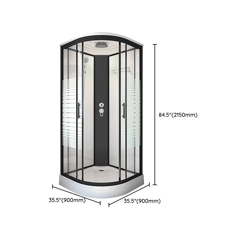 Framed Double Sliding Shower Stall Steam Shower Shower Stall Clearhalo 'Bathroom Remodel & Bathroom Fixtures' 'Home Improvement' 'home_improvement' 'home_improvement_shower_stalls_enclosures' 'Shower Stalls & Enclosures' 'shower_stalls_enclosures' 'Showers & Bathtubs' 1200x1200_7a62025f-c157-45d7-a3a2-4e029e42dd1d