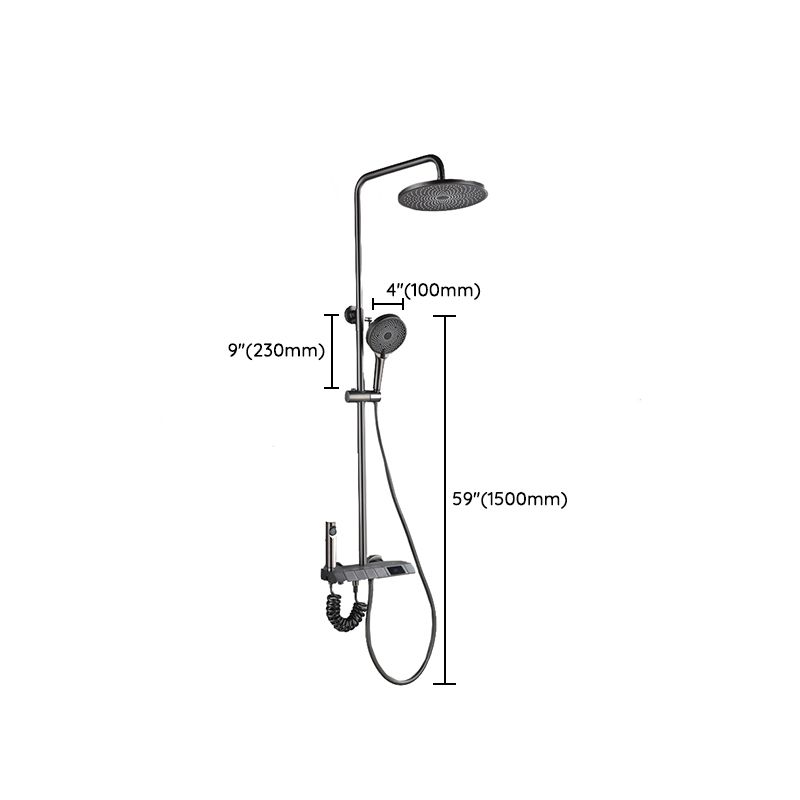 Modern Shower Head Combo Brass Thermostatic Handheld Shower Head Shower Combo Clearhalo 'Bathroom Remodel & Bathroom Fixtures' 'Home Improvement' 'home_improvement' 'home_improvement_shower_faucets' 'Shower Faucets & Systems' 'shower_faucets' 'Showers & Bathtubs Plumbing' 'Showers & Bathtubs' 1200x1200_7a7b20a1-5b53-4685-bc5d-36f716ac2cb3