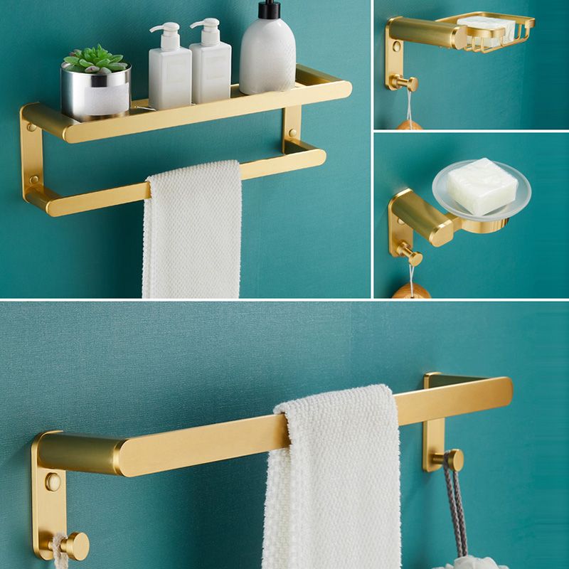 Traditional Bathroom Accessories Hardware Set Gold Bathroom Accessory Kit Clearhalo 'Bathroom Hardware Sets' 'Bathroom Hardware' 'Bathroom Remodel & Bathroom Fixtures' 'bathroom_hardware_sets' 'Home Improvement' 'home_improvement' 'home_improvement_bathroom_hardware_sets' 1200x1200_7aad6cdb-6974-4fee-bf0e-daa8af3880fb