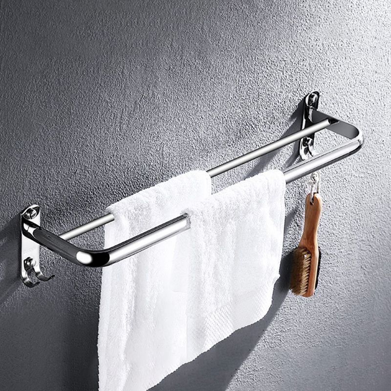 Modern Stainless Steel Bath Shelf Paper Holder Bathroom Accessory Kit Clearhalo 'Bathroom Hardware Sets' 'Bathroom Hardware' 'Bathroom Remodel & Bathroom Fixtures' 'bathroom_hardware_sets' 'Home Improvement' 'home_improvement' 'home_improvement_bathroom_hardware_sets' 1200x1200_7aae3b6c-d355-4738-bc92-d9a2b921702f