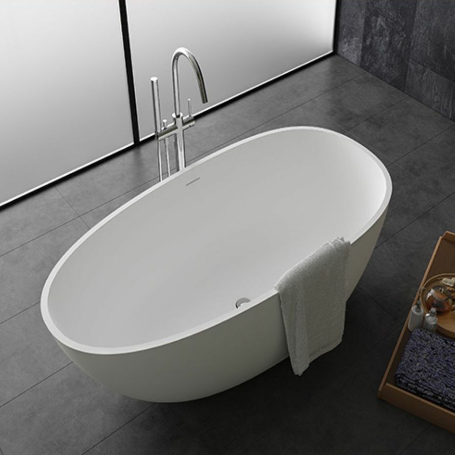 Modern Stone Soaking Bathtub Antique Finish Freestanding Bath Tub Clearhalo 'Bathroom Remodel & Bathroom Fixtures' 'Bathtubs' 'Home Improvement' 'home_improvement' 'home_improvement_bathtubs' 'Showers & Bathtubs' 1200x1200_7acf1b56-fc48-4d44-a600-94c9059e8166