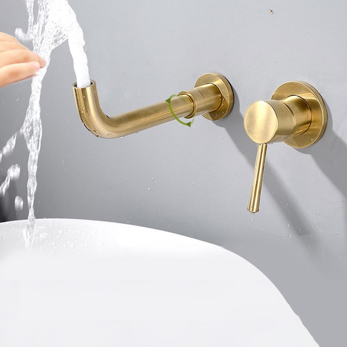 Wall Mounted Metal Tub Filler Low Arc Tubular Bathroom Faucet Clearhalo 'Bathroom Remodel & Bathroom Fixtures' 'Bathtub Faucets' 'bathtub_faucets' 'Home Improvement' 'home_improvement' 'home_improvement_bathtub_faucets' 1200x1200_7af54b4d-e9f7-4f32-9c94-b34950a4b8c0