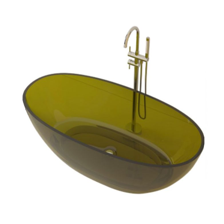 Flat Bottom Oval Soaking Bathtub Antique Finish Modern Bath Tub Clearhalo 'Bathroom Remodel & Bathroom Fixtures' 'Bathtubs' 'Home Improvement' 'home_improvement' 'home_improvement_bathtubs' 'Showers & Bathtubs' 1200x1200_7b3dff55-02f8-4e85-afa1-387fc03e41ab