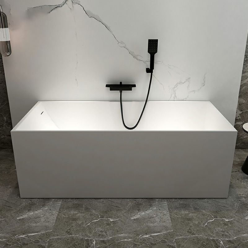 Stone Soaking Bathtub Antique Finish Rectangular Modern Bath Tub Clearhalo 'Bathroom Remodel & Bathroom Fixtures' 'Bathtubs' 'Home Improvement' 'home_improvement' 'home_improvement_bathtubs' 'Showers & Bathtubs' 1200x1200_7b48f6a4-5f8b-4a15-842f-e2a403b62894