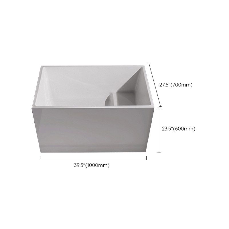 Modern Corner White Acrylic Bathtub Rectangle with Drain Bath Tub for Bathroom Clearhalo 'Bathroom Remodel & Bathroom Fixtures' 'Bathtubs' 'Home Improvement' 'home_improvement' 'home_improvement_bathtubs' 'Showers & Bathtubs' 1200x1200_7ba7a73c-4479-4c9a-9c67-475dc944ad65