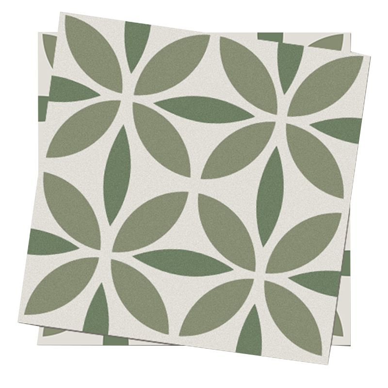 Indoor Vinyl Tile Flower Print Peel and Stick Waterproof Square Vinyl Tile Clearhalo 'Flooring 'Home Improvement' 'home_improvement' 'home_improvement_vinyl_flooring' 'Vinyl Flooring' 'vinyl_flooring' Walls and Ceiling' 1200x1200_7bafef0d-7f6f-4ee1-bbca-7b5f2aa446f5