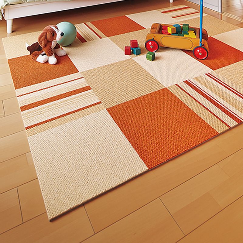 Modern Carpet Tiles Color Block Stain Resistant Bedroom Carpet Tiles Clearhalo 'Carpet Tiles & Carpet Squares' 'carpet_tiles_carpet_squares' 'Flooring 'Home Improvement' 'home_improvement' 'home_improvement_carpet_tiles_carpet_squares' Walls and Ceiling' 1200x1200_7bb11aba-692a-4c98-8b5d-8979250a7aac