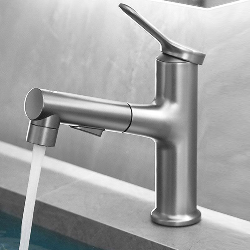 Modern Vessel Faucet Brass Single Handle Low Arc Vessel Faucet for Home Clearhalo 'bathroom_sink_faucets' 'Conjunta de Baño y Conjunta de Grifo' 'Coronamiento de Baño y Dispositivo de Baño' 'Grifo del lavabo del baño' 'Hogar' 'home_improvement' 'home_improvement_bathroom_sink_faucets' 'Mejoras para el hogar' 1200x1200_7bbf6bb5-d546-4198-908a-59fc830484f8