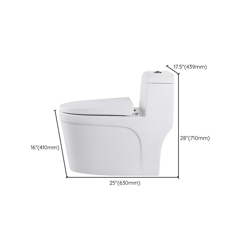 White Modern Flush Toilet Ceramic Elong One-Piece Toilet with Slow Close Seat Clearhalo 'Bathroom Remodel & Bathroom Fixtures' 'Home Improvement' 'home_improvement' 'home_improvement_toilets' 'Toilets & Bidets' 'Toilets' 1200x1200_7bd3abac-e1e8-45b5-bf30-89dd9b973f62