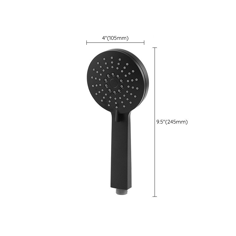 Contemporary Black Round Shower Head Combo Rain Fall Hand Shower Clearhalo 'Bathroom Remodel & Bathroom Fixtures' 'Home Improvement' 'home_improvement' 'home_improvement_shower_heads' 'Shower Heads' 'shower_heads' 'Showers & Bathtubs Plumbing' 'Showers & Bathtubs' 1200x1200_7c1d2de4-4f05-4db6-b71c-533cd9e5f49e