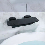 Bathtub Faucet Waterfall Rod Handle Wall Mounted Bathroom Faucet Clearhalo 'Bathroom Remodel & Bathroom Fixtures' 'Bathtub Faucets' 'bathtub_faucets' 'Home Improvement' 'home_improvement' 'home_improvement_bathtub_faucets' 1200x1200_7c42a0b2-96f9-4eaf-8041-2076e69b41d0