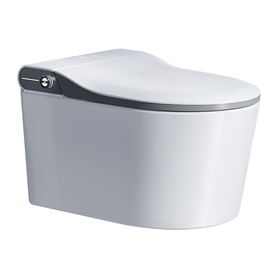 Contemporary Wall Mounted Bidet Elongated White Foot Sensor Heated Seat Clearhalo 'Bathroom Remodel & Bathroom Fixtures' 'Bidets' 'Home Improvement' 'home_improvement' 'home_improvement_bidets' 'Toilets & Bidets' 1200x1200_7c85757c-a1f6-4329-84ba-85fad7cec5d9